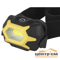Фонарь налобный ЭРА "Практик" 5Вт COB, 3хААА, сенсор, 3 режима, блистер, GB-701