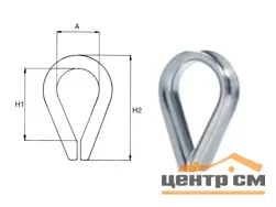 Коуш D6 DIN6899 оцинкованный