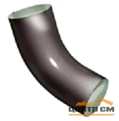 Колено Optima 60гр, 90мм, RAL 8017
