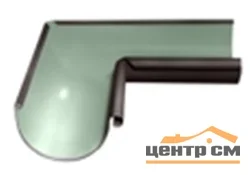 Угол желоба внутренний Optima 90гр, 125мм, RAL 8017