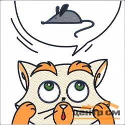 Плитка KERAMA MARAZZI Кошки-Мышки Декор Мышка 20х20 арт. NT\A132\5009