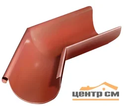 GL Угол желоба внешний, 135гр, 125 мм RAL 8004