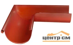 GL Угол желоба внешний, 90гр, 125мм RAL 8004