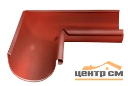 GL Угол желоба внутренний 90гр, 125мм RAL 8004