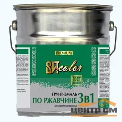 Грунт-эмаль по ржавчине 3 в 1 синяя 10кг ВИТ color