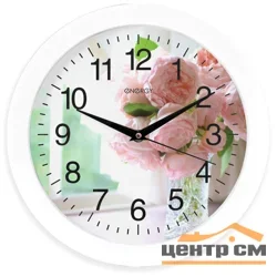 Часы настенные кварцевые ENERGY ЕС-96 цветы*