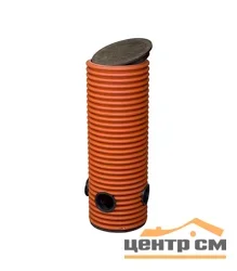 Колодец дренажный смотровой Ду 315/271, h=1 м, 3 отвода, Ø110мм (с крышкой и дном)