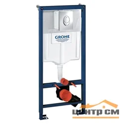 Инсталляция GROHE Rapid SL 3 в 1 для подвесного унитаза, с накладной панелью Skate Air, хром, в сборе