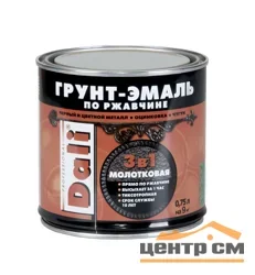 Грунт-эмаль по ржавчине с молотковым эффектом 3 в 1 DALI бронзовая 0,75л