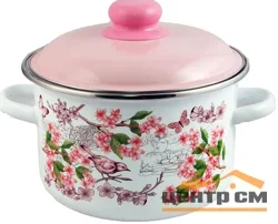 Кастрюля Appetite 6RD221M эмаль 5,5л Bird
