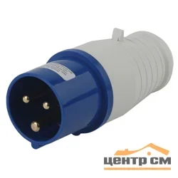 Вилка переносная ЭРА 013 2Р+РЕ 16А 220В IP44, V-16-2P-PE-IP44