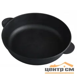 Сковорода чугунная BRIZOLL МОНОЛИТ М2460У 240х60 с двумя ручками