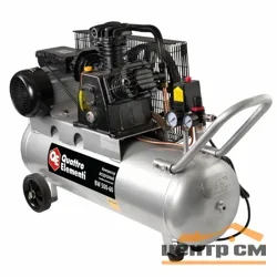 Компрессор поршневой масляный QUATTRO ELEMENTI BW 500-60 ( 490 л/мин, 60 литров, 3,0 л.с, 8 бар, 65 кг, V-образн/ Ременной)