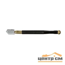 Стеклорез КОБАЛЬТ 1-роликовый, металлическая рукоятка, масляный , 2-8 мм, 5000 м, блистер