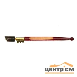 Стеклорез КОБАЛЬТ алмазный, деревянная рукоятка , 2-8 мм, 5000 м, блистер