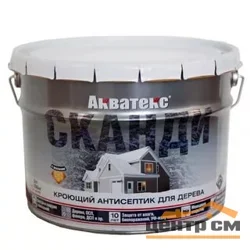 Антисептик кроющий для дерева Акватекс СКАНДИ карамель 9 л