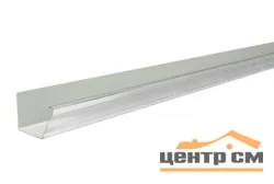 Желоб прямоугольный Vortex 127мм, 3м RAL 9003