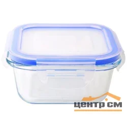 Контейнер для СВЧ из жаропрочного стекла с крышкой из пластика 0,53л, Mallony