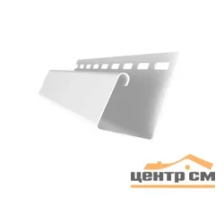 J-профиль универсальный Grandline белый, 3м (для цокольных панелей)