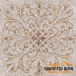 Керамогранит KERAMA MARAZZI Терраццо беж декорированный обрезной 60х60х11 арт.SG632100R