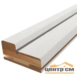 Стойка дверной коробки ВДК телескопическая с уплотнителем белоснежная шагрень 70х30х2070, эмалит