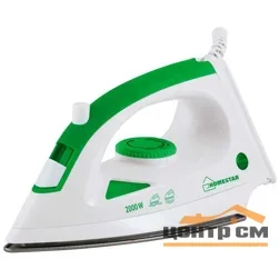 Утюг HOMESTAR HS-4001 бело-зеленый (2000Вт, пар, тефлоновая подошва)*