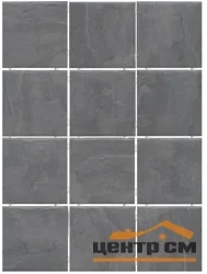Плитка KERAMA MARAZZI Дегре серый темный, полотно 30х40 из 12 частей 9,8х9,8 арт. 1300