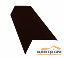 Планка карнизная Puretan RR 32 (тёмно-коричневый) (100*69) 0.5 мм, длина 2 метра