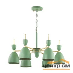 Люстра 3785/6 LN19 зеленый, золото E27 6*60W 220V GEMMA