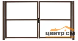 Ворота откатные Эконом (без заполнения) PE RAL 8017 2*4,5м