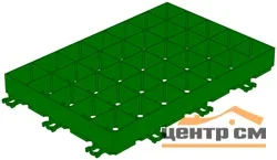 Решетка газонная GIDROLICA Eco Super РГ пластиковая зеленая 600*400*64 мм арт.601