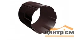 Соединитель трубы GL 90мм, RAL 8017