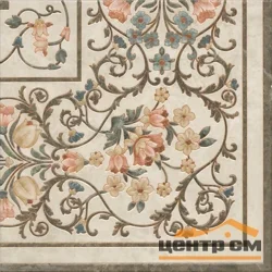 Плитка KERAMA MARAZZI Лирия ковёр угол лаппатированный декор пол 40,2x40,2x8 арт.VT\A17\SG1544L