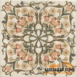 Плитка KERAMA MARAZZI Лирия ковёр центр лаппатированный декор пол 40,2x40,2x8 арт.VT\A18\SG1544L