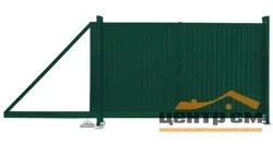 Ворота откатные Эстет PE RAL 6005 2*3,5м