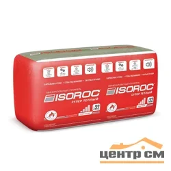 Утеплитель ISOROC Супер Теплый 32 100мм в упаковке 5 плит 1000*610 0,305 м3 - 3,05кв.м 24 упак на паллете (A)
