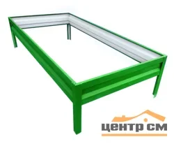Грядка цветной полимер RAL 6005 из металлополосы 1*4м, высота 20см