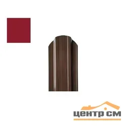 Штакетник металлический STYNERGY П-образный фигурный 0.45 мм, PE RAL 3003 (красный рубин), ширина 110мм, длина 1.5 м.п.