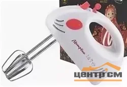 Миксер 150Вт МАТРЁНА MA-012 погружной, 7 скоростей, красный