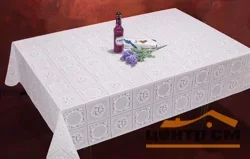Клеенка ПВХ без основы ажурная 1,37*20м, мод. ТR-676