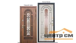 Дверь мет. FERRONI VITRA 960х2050 "Пр" Винорит грецкий орех/сосна белая (с терморазрывом)