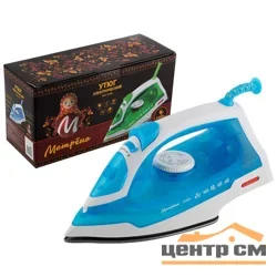 Утюг Матрёна MA-046 голубой (2200Вт, пар, спрей, пар.удар, самооч., тефлоновая подошва)
