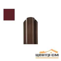 Штакетник металлический STYNERGY П-образный фигурный 0.45 мм, PE RAL 3005 (красное вино), ширина 110мм, длина 2.1 м.п.