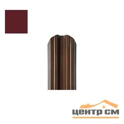 Штакетник металлический STYNERGY М-образный фигурный 0.45 мм, PE RAL 3005 (красное вино), ширина 108мм, длина 1 м.п.