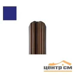 Штакетник металлический STYNERGY М-образный фигурный 0.45 мм, PE RAL 5002 (ультрамарин), ширина 108мм, длина 1.3 м.п.