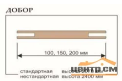 Добор телескопический UBERTURE ФЛОРЕНС 200х10х2070 серена керамик, МДФ