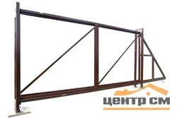 Ворота откатные Эконом (без заполнения) PE RAL 8017 2,03*4м