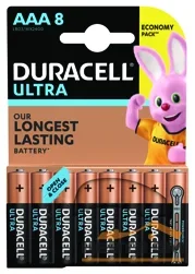 Элемент питания LR03(ААА) алкалиновый 1,5v (уп. блистер 8шт) Duracell Ultra*