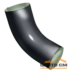 Колено Optima 60гр, 90мм, RAL 7024