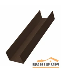 Забор-жалюзи стойка 60*40, Милан, Токио Полиэстер двухсторонний RAL 8017 (шоколад), длина 3 м.п.